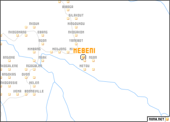 map of Mében I
