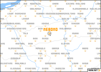 map of Mébomo