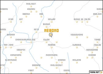 map of Mébomo