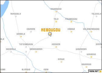 map of Mébougou