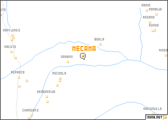 map of Mecama