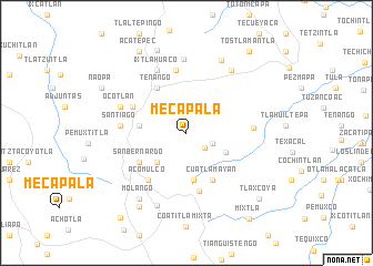 map of Mecapala