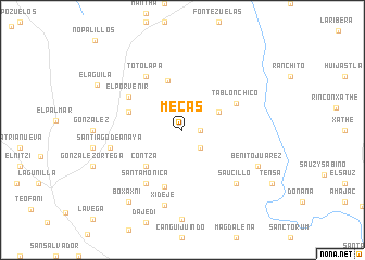 map of Mecas