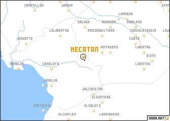 map of Mecatán