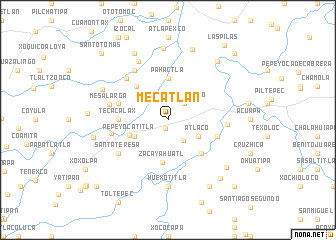 map of Mecatlán