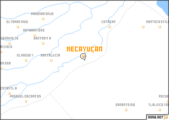 map of Mecayucan