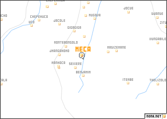 map of Meca