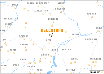 map of Mecca Town