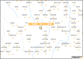 map of Meccia Coreccia