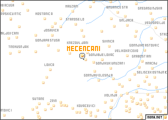 map of Mečenčani