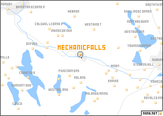 map of Mechanic Falls