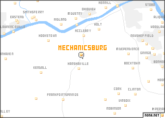 map of Mechanicsburg