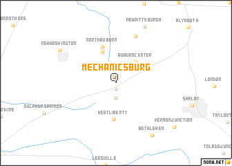 map of Mechanicsburg