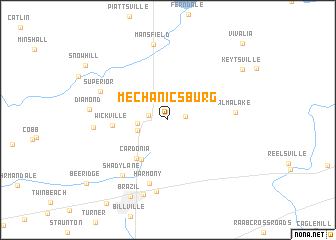 map of Mechanicsburg