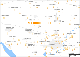 map of Mechanicsville