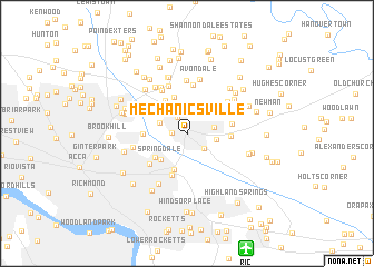 map of Mechanicsville