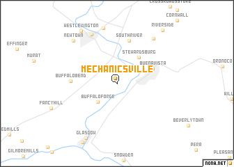 map of Mechanicsville