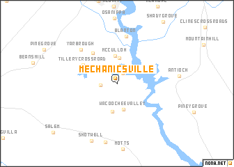 map of Mechanicsville