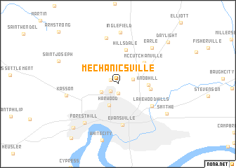 map of Mechanicsville