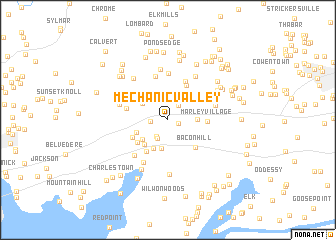 map of Mechanic Valley