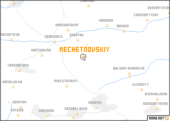 map of Mechetnovskiy