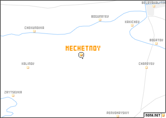 map of Mechetnoy