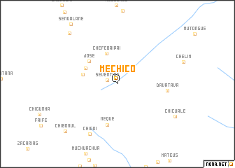 map of Mechiço