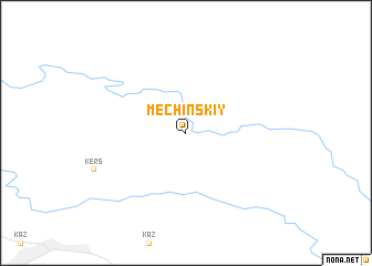 map of Mechinskiy