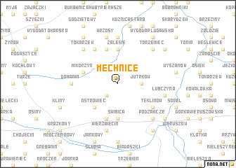 map of Mechnice