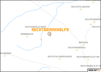 map of Mechta ʼAïn MʼKhalfa