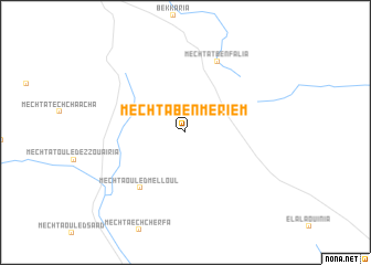 map of Mechta Ben Meriem