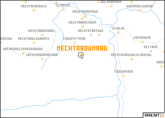 map of Mechta Boû Maʼâd