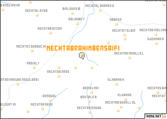 map of Mechta Brahim Ben Saïfi