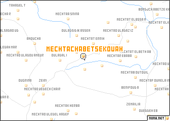 map of Mechta Chabet Sekouah