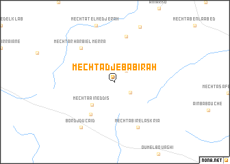 map of Mechta Djebabirah