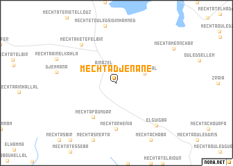 map of Mechta Djenane