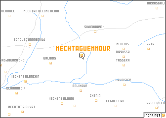 map of Mechta Guemmour