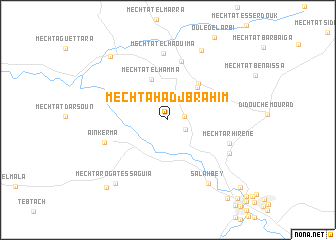 map of Mechta Hadj Brahim