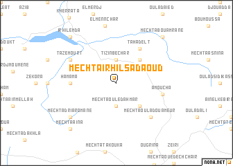 map of Mechta Irhil Sadaoud