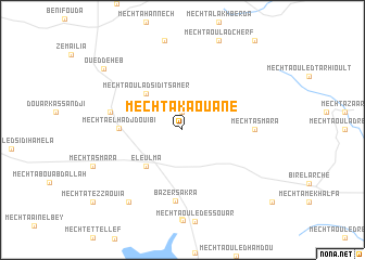 map of Mechta Kaouane