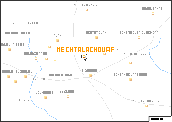 map of Mechta Lachouaf