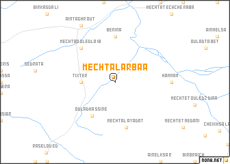 map of Mechta Larbaa