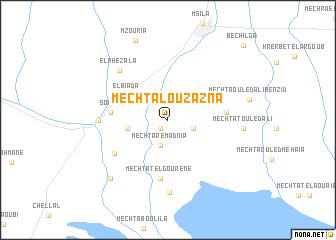 map of Mechta Louzazna