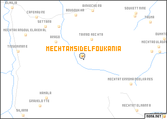 map of Mechta Msid el Foukania