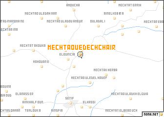 map of Mechta Oued ech Chaïr