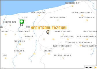 map of Mechta Ouled Zekri