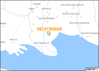 map of Mechta Saïda