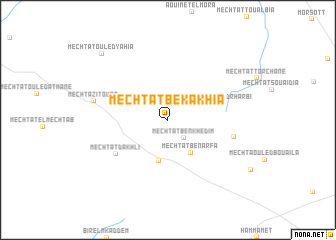 map of Mechtat Bekakhia