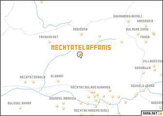 map of Mechtat el Affanis