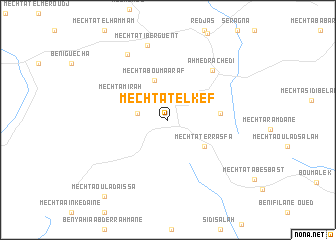 map of Mechtat el Kef